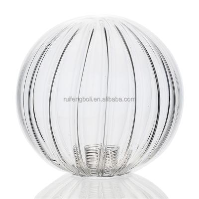 China Modern custom high quality clear colored glass globe lampshade for light decoration for sale