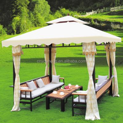 China Outdoor Furniture luxury solar panel party wedding tent heavy duty canopy exim thailand metal 4x4 garden gazebo pavilion pergola for sale