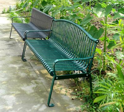 China Modern Cheap Modern Outdoor Aluminum Metal Frame Balcony Cast Iron Patio Park Garden Chair Black Garden Chair for sale