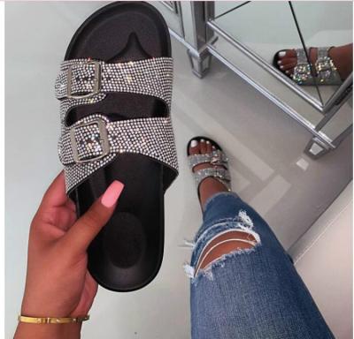 China Lightweight Ladies Rhinestone Sandals For Women Slipper Shoes Summer Sandals For Women for sale