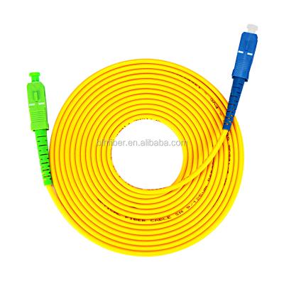 China SC/UPC-SC/APC 9/125 PVC Single Mode Fiber Patch Tie SM Jumper SC UPC-SC APC for sale