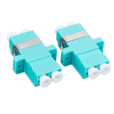 China FTTH LC pc/upc OM3 Multimode Fiber Optic Adapter Connector Fiber Clamp LC Coupler Duplex Water Green for sale