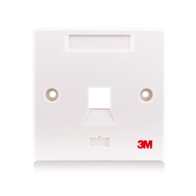 China 3M New faceplate type Singel / faceplate 86 type network faceplate VOL-FPUK-1K dual rj45 utp ports for sale