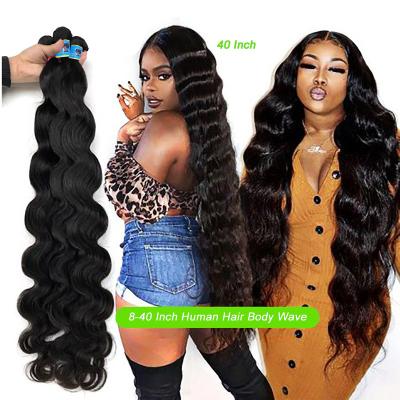 China Factory Sellers 40 Inch Silky Straight Real Wave Hair Extension,Cheap Brazilian Human Hair Extensions,Wholesale Clip In Hair Extensions for sale