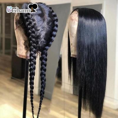 China Full Wig 100%, Glueless Brazilian Human Hair Full Lace Wig, Swiss Unprocessed Human Hair Natural Hairline Lace Wig For Black Women for sale