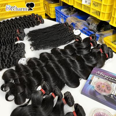 China Silky Straight Wave Cuticle Aligned Raw Cambodian Virgin Hair Curly Hair Bundle, 100% Unprocessed Virgin Hair, Virgin Hair Wholesale Seller Volume for sale