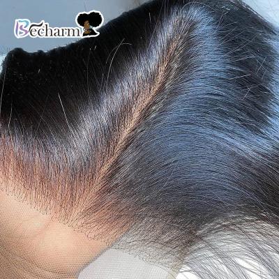 China Becharm Silky Straight Wave Raw Hair 13x4 13x6 Hd Lace Headband, Unprocessed Indian Brazilian Hair Lace Headband, Swiss Transparent Hd Lace Headband for sale