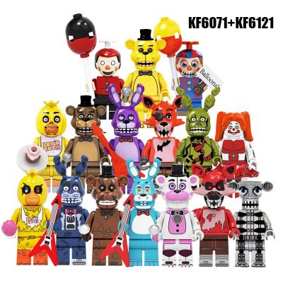 China Crafty Ballonboy Chica Freddy's New Security Horror Spintraft Building Blocks Bricks Figures Five Nights Movie Freddy KF6121 for sale