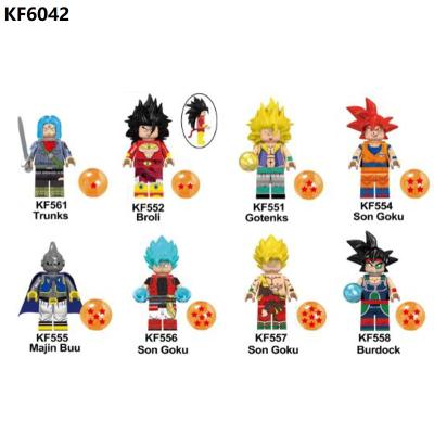 China Safety Figures Majin Buu Gotenks Broli's Son Goku Building Block Figure Bricks Learning Toy KF6042 for sale