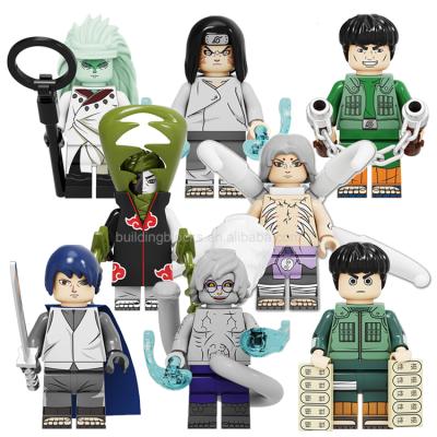 China The Rock Lee Uchiha Madara Mini Security KF6126 Senju Tobirama Senju Hashirama Action Figure Building Block Brick Model Toy for sale