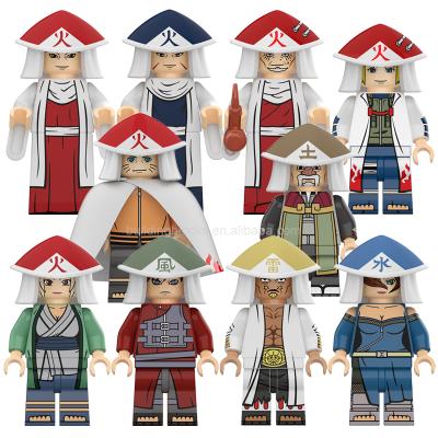 China New Uchiha Zetsu Uzumaki Gaara Mini Japanese Anime Action Building Safety Plastic Block Figure Educational Toy KDL810 for sale