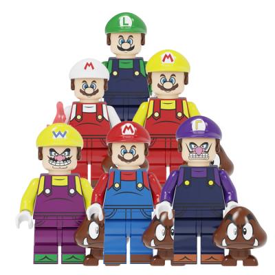 China Super Safety CY8003 Block Brick Bros Luigi Yoshi Valluigi Mario Mini Building Figure Toys For Children for sale