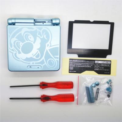 China For Nintendo DS For PS Advance PS Gameboy Housing Shell Case Repair Part For GBA MARIO Limited Edition Wathet Blue for sale