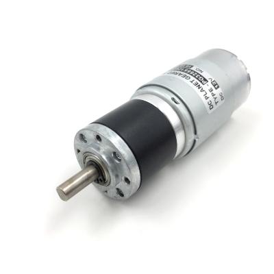 China 32mm Totally Enclosed 12 Volt 24 Volt DC Low RPM Planetary Gearbox Motor for sale