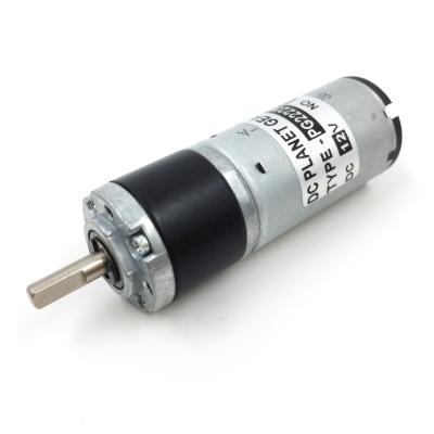 China Totally Enclosed 22mm High Torque Low RPM Planetary DC Gearbox Motor for sale