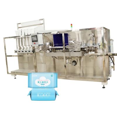 China Factory 6 Lanes Disposable Semi-automatic CE Certificate Wet Wipes Making Machine Wet Tissue Production Line for sale