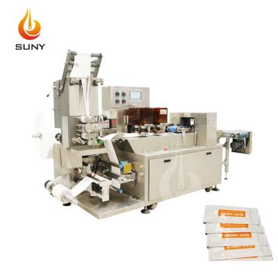 China High Speed ​​Automatic Hotels Single Wet Tissue Wipes Packaging Machine Wet Wipes Making Machine for sale