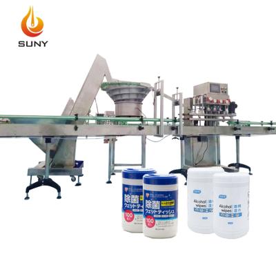 China Baby Home Use Canister Wet Wipes Machine Wet Tissue Packing Making Machine for sale