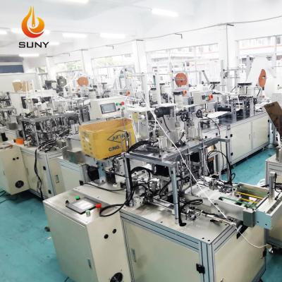 China Korea KF94 Automatic Aftermarket Backed Type Fish Mask Production Line Nonwoven Disposable Cloth Machine Face Mask Making Machine for sale