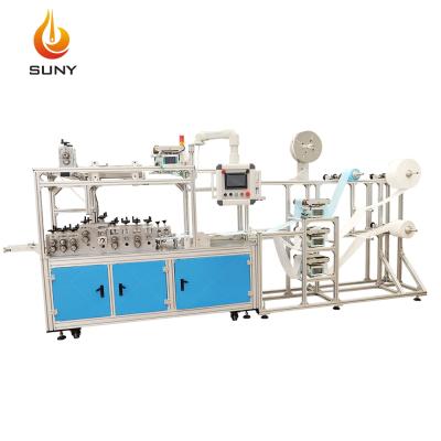 China Hotels Full Auto Flat Face Mask Machine 3 Ply Adult Children Surgical Mask Making Machine for sale