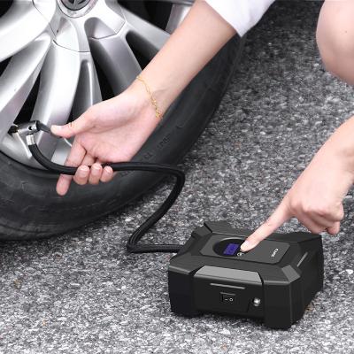 China Wireless Pump Mini Tire Inflators Car Tire Inflator Car Tire Compressor Accessories Digital Display Portable Tire Inflator for sale