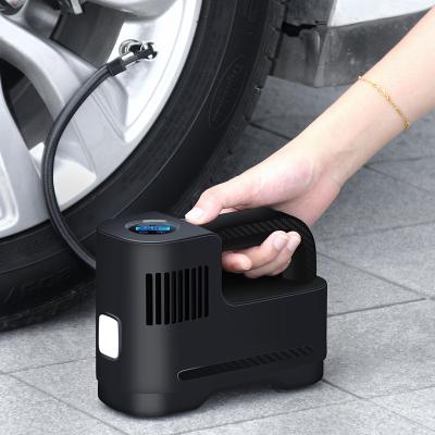 China Car Tire Compressor Indicator Dual Use Portable Multifunctional Led Tire Inflator Lighting Car Tire Pump 12v Car Air Inflator Cordless Car Compressor for sale