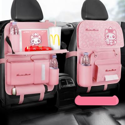 China Waterproof And Durable Car Backseat Organizer Kick Mats Multi Pocket Back Seat Storage Bag for sale