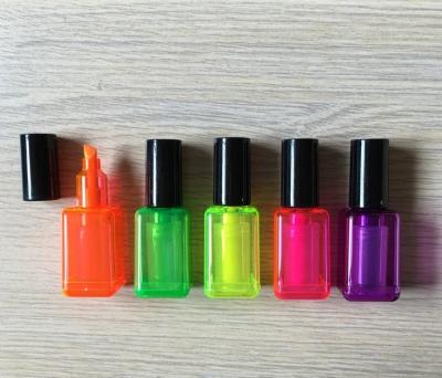 China Promotional Markers & Long Lasting Highlighter Bars Nail Polish Bottle Highlighter Bar for sale