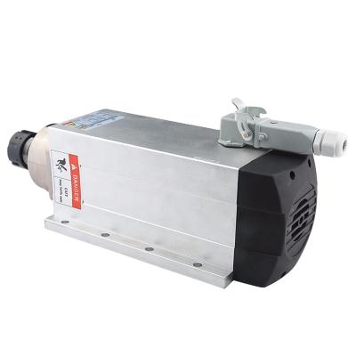 China JST 6kw 220v /380v air spindle milling motor with flange high speed air cooled spindle motor engraving machine woodworking for sale