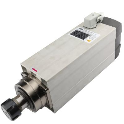 China HQD 7.5kw Milling Spindle Motor Air Cooling 220v Or 380v 18000rpm 300HZ ER32 Square For Woodworking CNC Router With Good Quality for sale