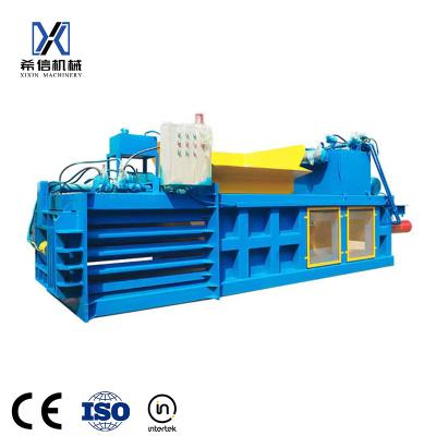 China Garment Shops Waste Cotton Machine Packing Clothes and Textile Compress Press Machine Horizontal Baler for Cardboard for sale