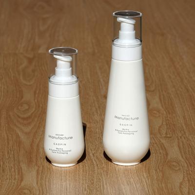 China Weißer PETG Sahne-Skincare Flaschen-Satz der kosmetischen 100ml 150ml Plastik- Lotions-Flaschen- zu verkaufen