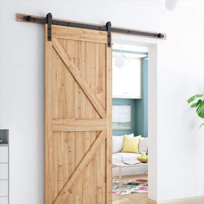 China Environmental protection whole set wooden barn door sets with good quality and price for sale