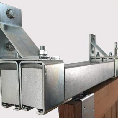 China Modern Exterior Heavy Duty Hardware Kit Sliding Door Barn Box Track Barn Door Kit for sale