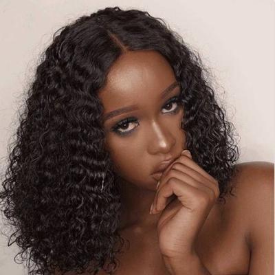 China 200 Density Lace Front Wig Bone Wave Silky Straight Wig Double Lead Blunt Cut Straight Pulled And Closure Wig for sale