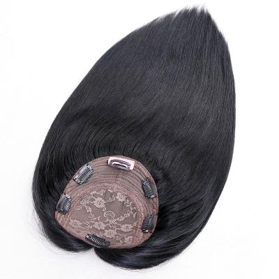 China Topper Wigs Raw European Silk Kosher Jewish Wig Low Topper Hair Women's Hair 100% Silk Topper Wigs for sale