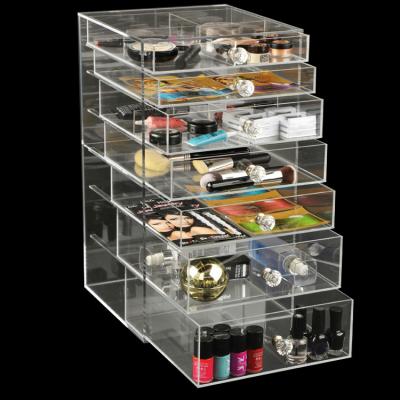 China Hot-selling Factory Wholesale Price Acrylic Clear Jewelry And Cosmetic Container Storage Display Boxes for sale