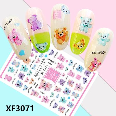 China Other XF3001-3102 Series Tattoo Nail Stickers Decals Summer Mix Fruits Sunflower Nail Art Sticker Decals for sale