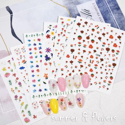 China UV HAPPY Metallic Foil Art Decoration Nail Wraps Manicure Nail Stickers Decal Manicure Flower Star Moon Paper + Wraps PET+ Glue Ink+1167-1220 for sale