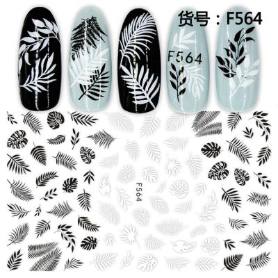 China High Quality Fashion Style 3d Cartoon Nail Stickers Nail Salon Accessories Pattern Design Decal Nail Art Sticker Beautiful for sale