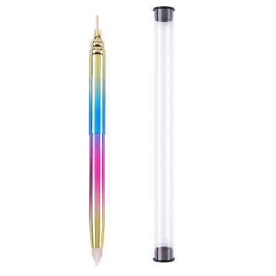 China Nail Art DIY Decoration New Design Multi Function Nail Polish Painted Dotting Double Head Pen Manicure Wax Point Drill DIY Nail Art for sale