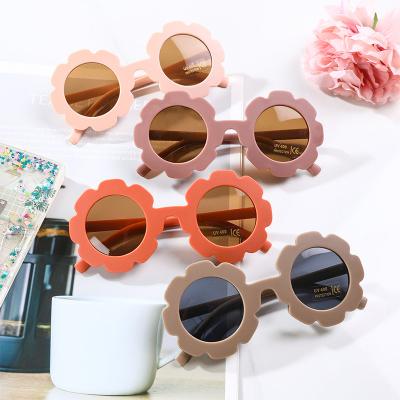 China New Fashion Sunglasses Sun Flower Round Sun Glasses UV400 Children's Cute Children's Sun Glasses Baby Toddler Boy Girls Lovely for sale