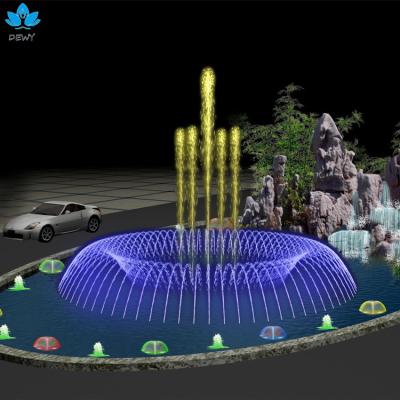 China Dikai Modern Laminar Leap Jet Water Fountain with Spring-jumping Spout for sale