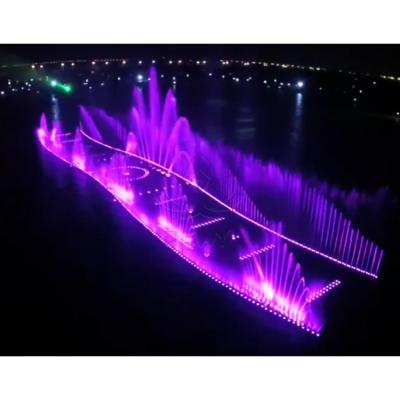 China Modern Lake/Sea Music Fountain Large Floating Music Water Show Music Dancing Water Feature River Fountain for sale