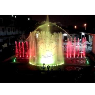 China Garden Modern Outdoor Music Dancing Water Fountain with LED Lights for sale