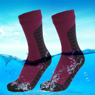 China Sporty Custom Logo Waterproof Socks Unisex Hiking Trail Running Keep Warm Socks From Wading for sale