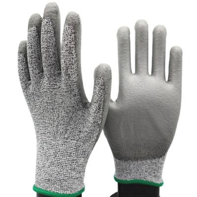 China Cheap Safety Kitchen Anti Cut Proof Level 5 CE EN388 4543 Cut Resistant Gardening Gloves 13G HPPE for sale