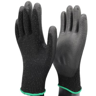 China Gardening BMSAFETY PU Coated Level 5 Cut Resistant Automotive Working Gloves for sale