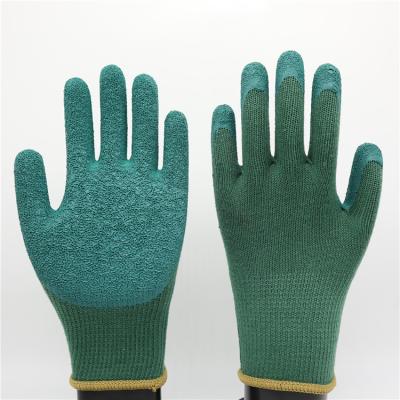 China BMSAFETY Cotton 10 Gauge Latex Gardening Safety Coated Work Gloves Construction Gloves for sale