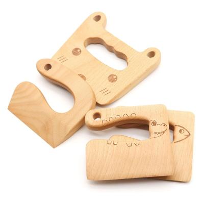 China Wooden Mini Knife For Cutting Veggies DIY Tool Kids Cutter Shape Kitchen Non-Toxic Wooden Cute Animal Tool Eco-Friendly for sale